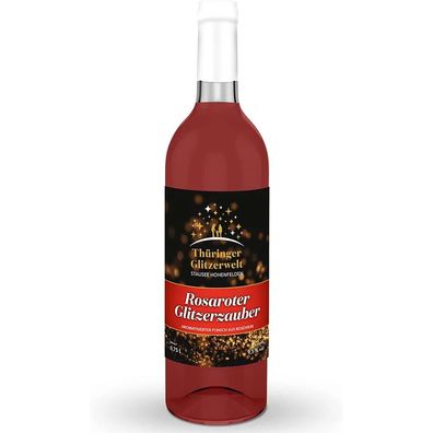 Rosaroter Glitzerzauber Glühwein 0,75 Liter