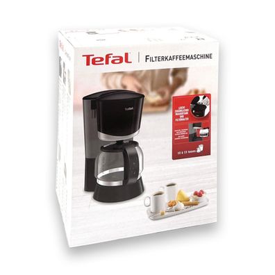 Tefal Filterkaffeemaschine Filter Kaffeemaschine 1,25L 15 Tassen Glaskanne NEU