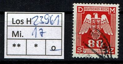 Los H23961: Böhmen & Mähren Dienst Mi.17, gest