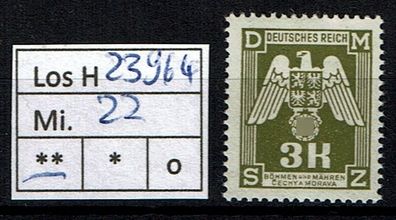 Los H23964: Böhmen & Mähren Dienst Mi. 22 * *