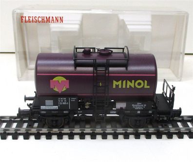 Spur H0 Fleischmann 5414K Kesselwagen Minol DR KKK OVP (935)