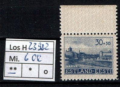 Los H23982: Estland Mi. 6 * * Oberrand