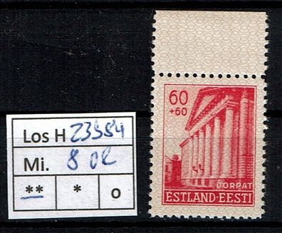 Los H23984: Estland Mi. 8 * * Oberrand