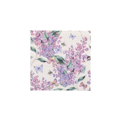 10x Papstar 20 Servietten, 3-lagig 1/4-Falz 33 cm x 33 cm "Lilac Dream" | Unbekannte