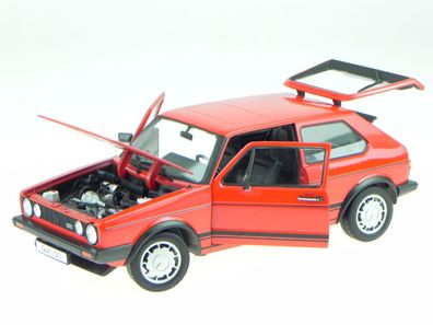 VW Golf 1 GTI Serie 2 1982 rot Modellauto 18039 Welly 1:18