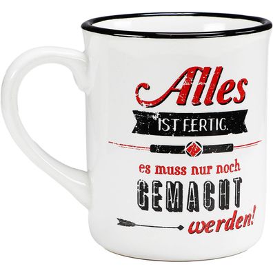 Kaffee Tasse Becher 300ml Steingut Alles fertig es muss nur noch gemacht werden