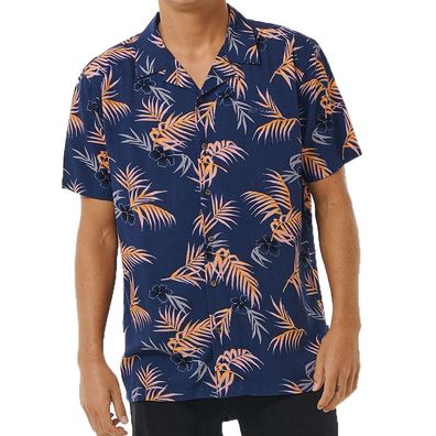 RIP CURL Hemd Surf Revival Floral washed navy - Größe: M