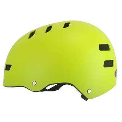 Helm Fahrradhelm Aero Kinderhelm Kinderfahrradhelm Skaterhelm Skatehelm gelb matt