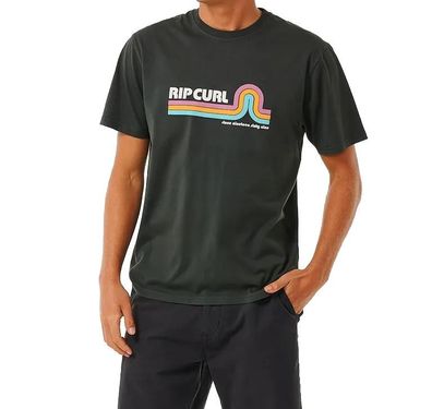 RIP CURL T-Shirt Surf Revival Mumma washed black - Größe: S