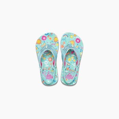 REEF Kids Flip Flop Little Ahi love rainbow - Größe: 6/22