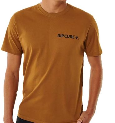 RIP CURL T-Shirt Brand Icon gold - Größe: L