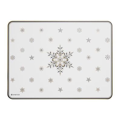 Tischmatte Art Deco Stars 40 x 30 cm Schnee Ambition