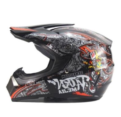 Crosshelm Helm Kinderhelm Motorradhelm Motocross Mejia Motorrad Quad schwarz