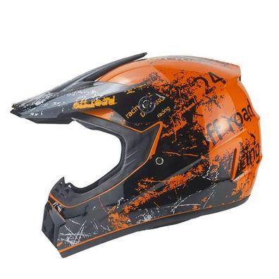 Crosshelm Helm Kinderhelm Motorradhelm Motocross Racing orange Motorrad Quad