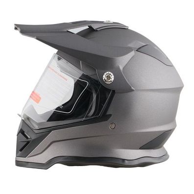 Crosshelm Helm Kinderhelm Motorradhelm Motocross Infinity grau matt ECE Motorrad