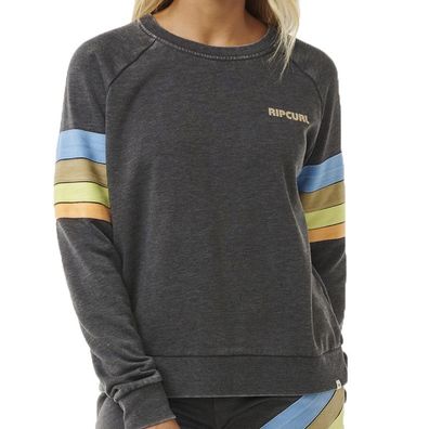 RIP CURL Women Sweat High Tide Surf Raglan washed black - Größe: XS