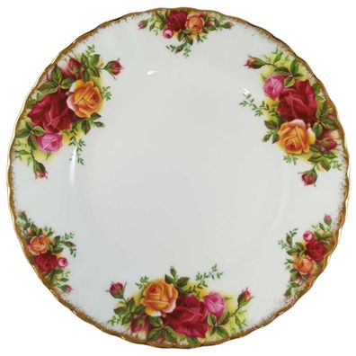 Dessertteller Kuchenteller D 18 cm Royal Albert Old Country Roses Porzellan gebraucht