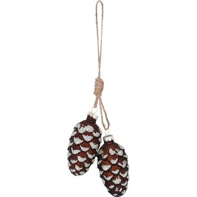 Christbaumschmuck Kiefernzapfen 7cm Inge-Glas