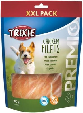 TRIXIE Hundeleckerli PREMIO Hunde-Chicken Filets XXL 300g - Premium Leckerlis