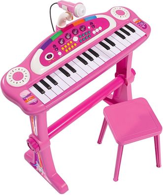 Simba 106830690 - My Music World Girls Standkeyboard, 31 Tasten, Licht & Sound