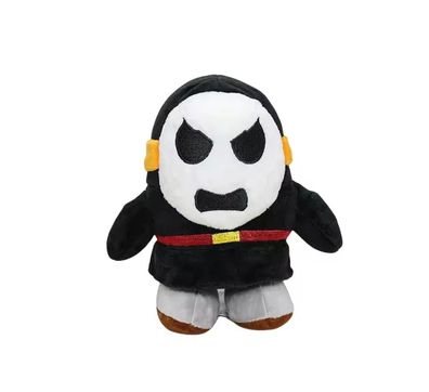 Super Mario Shy Guy Plüsch Figur Stofftier Kuscheltier 16 cm NEU schwarz