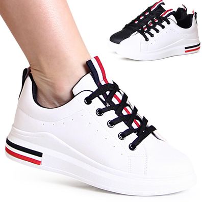 topschuhe24 2694 Damen Sneaker Turnschuhe