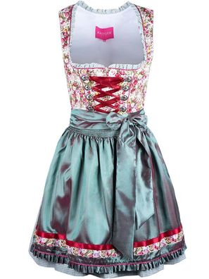 Dirndl Mer de Fleurs 50er Länge grün - Größe: 38