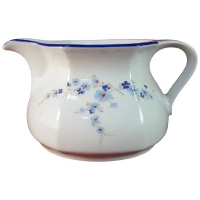 Sauciere Winterling Marktleuthen Blumendekor Blau