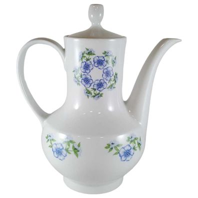 Kaffeekanne Winterling Kirchenlamitz Blumendekor blau/grün 1,35 Liter