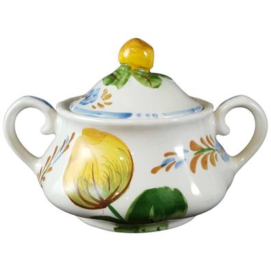 Zuckerdose Simpsons Ltd Chanticleer Ware Belle Fiore H 8,8 cm