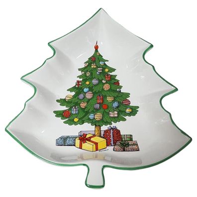 Tannenbaumschale Tannenbaumform Weihnachtsbaum 32 x 28,5 cm