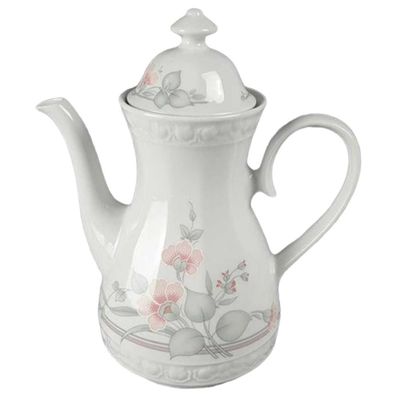 Kaffeekanne Winterling Röslau 1000 3 rosa Blumen Rosenrelief 1,5 L