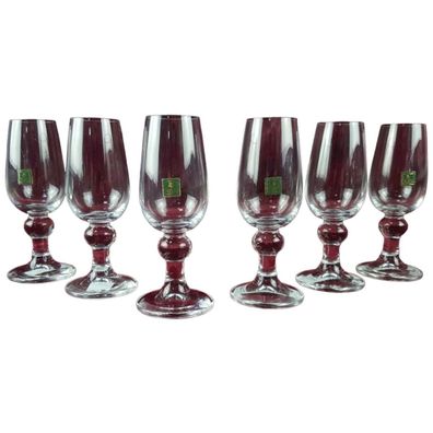 6er Set Trinkgläser WMF Cristal kleine H 14 cm B 6 cm