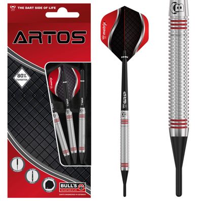 BULL'S Artos AR3 Softdart, Red 80% Tungsten, 18 Gr. / Inhalt 1 Stück