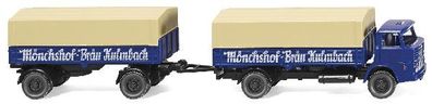 Wiking 041701 Pritschenhängerzug (Henschel) 1:87