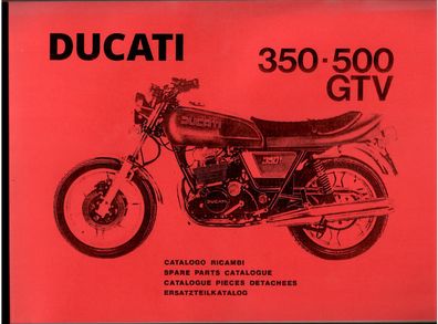 Ersatzteilliste Ducati 350 und 500 GTV, Motorrad, Oldtimer, Klassiker