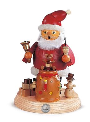 Räucherfigur Räuchermann auf Sockel Weihnachtsmann (BxH):13x19cm NEU Räuchermann