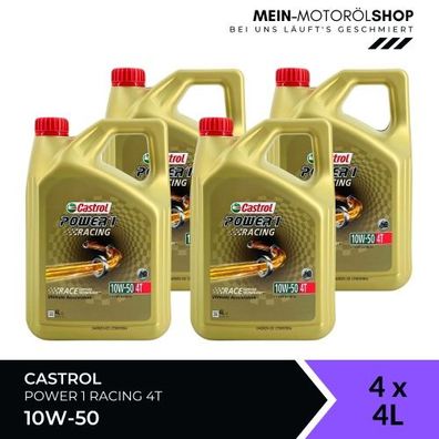 Castrol Power 1 Racing 4T 10W-50 4x4 Liter