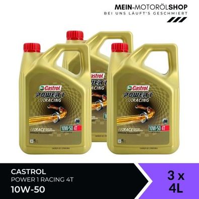 Castrol Power 1 Racing 4T 10W-50 3x4 Liter