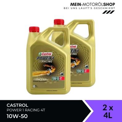 Castrol Power 1 Racing 4T 10W-50 2x4 Liter