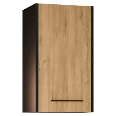 Bad-Hängeschrank SLIM SL4 schwarz / artisan eiche