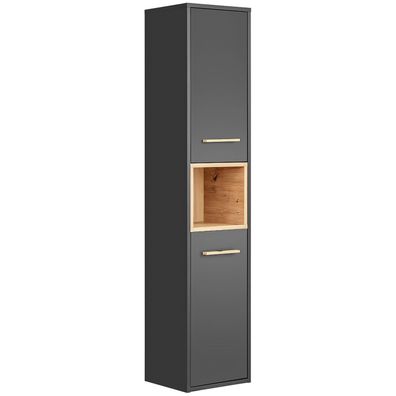 Badezimmerschrank HILTON 800 grau / artisan eiche