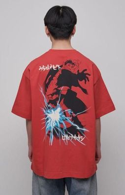 Naruto Shippuden T-Shirt Graphic Red Größe L