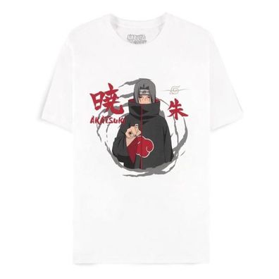 Naruto Shippuden T-Shirt Itachi Uchiha White Größe XXL