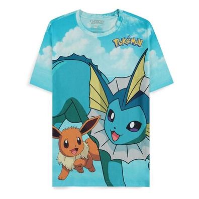 Pokémon T-Shirt Mirage AOP Evoli Evolutions Größe M