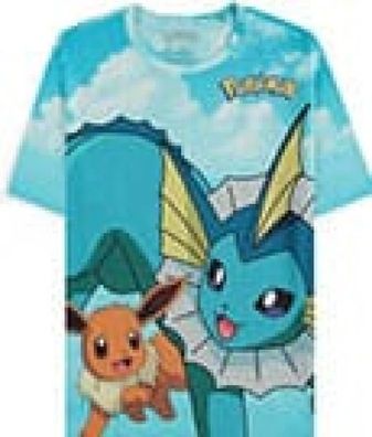 Pokémon T-Shirt Mirage AOP Evoli Evolutions Größe M