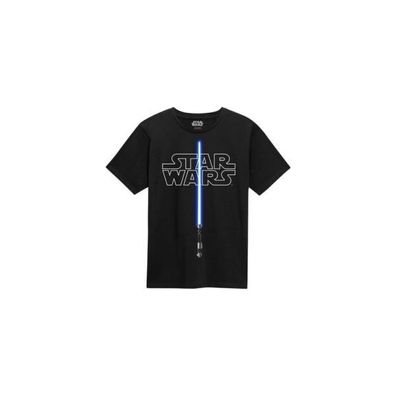 Star Wars T-Shirt Glow In The Dark Lightsaber Größe M