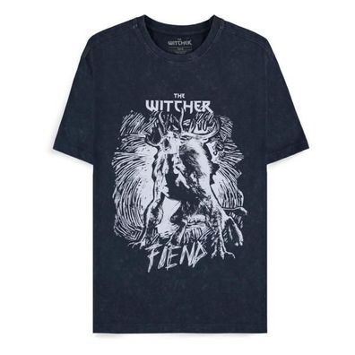 The Witcher T-Shirt Dark Blue Fiend Größe S