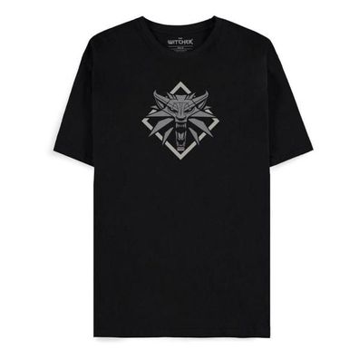 The Witcher T-Shirt Wolf Medallion Größe L