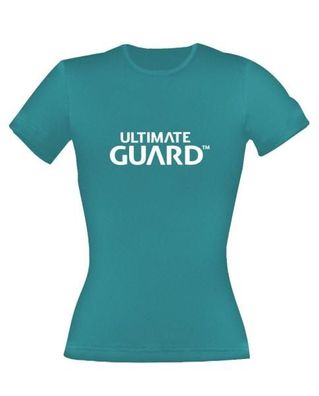 Ultimate Guard Girlie T-Shirt Wordmark Petrolblau Größe S